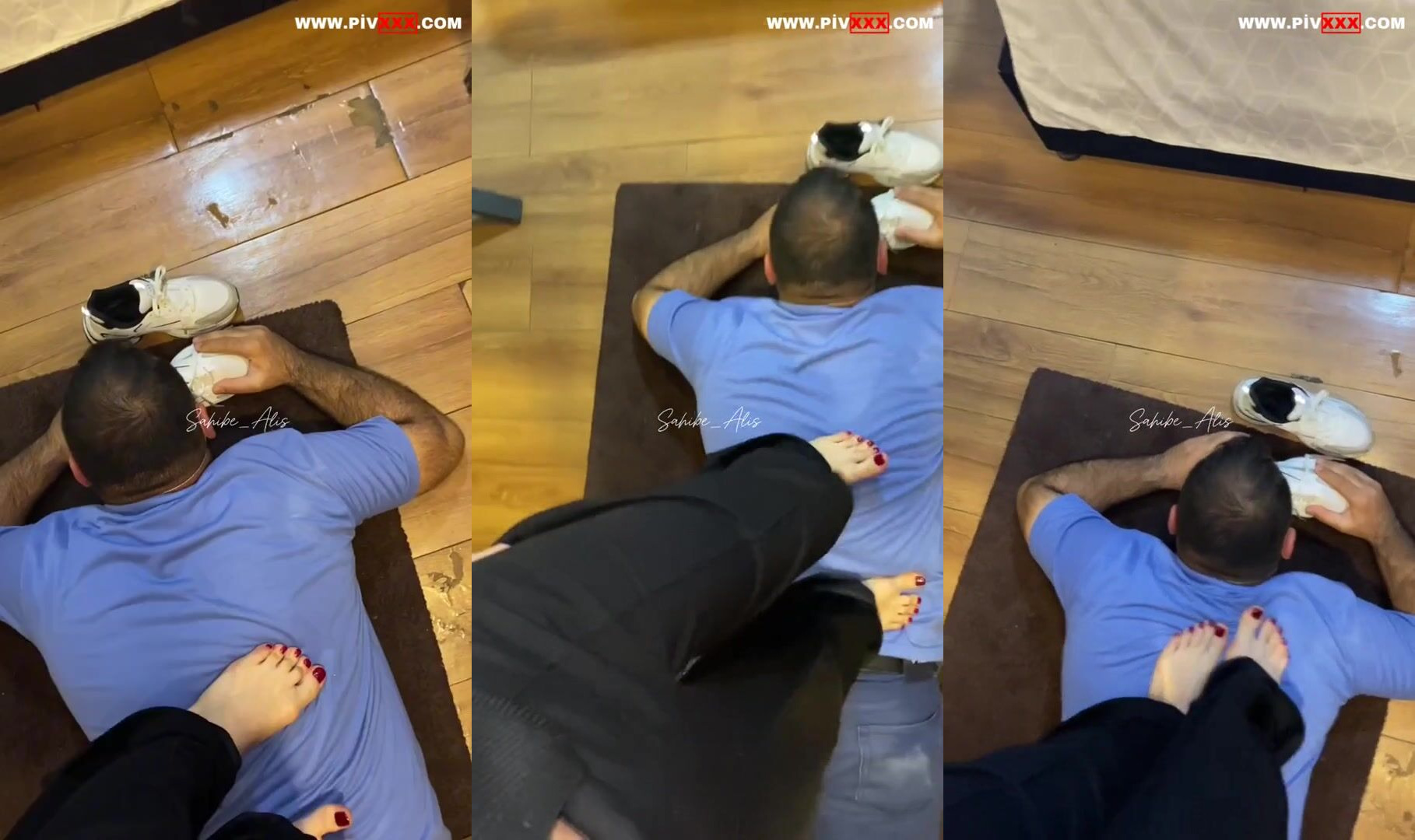 Köleye ayakkabımı koklatarak trample yaptım