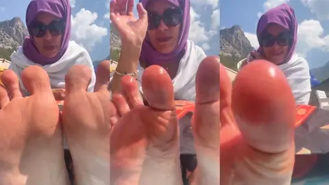 Yine türban taktım