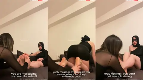 Women slave serves me
