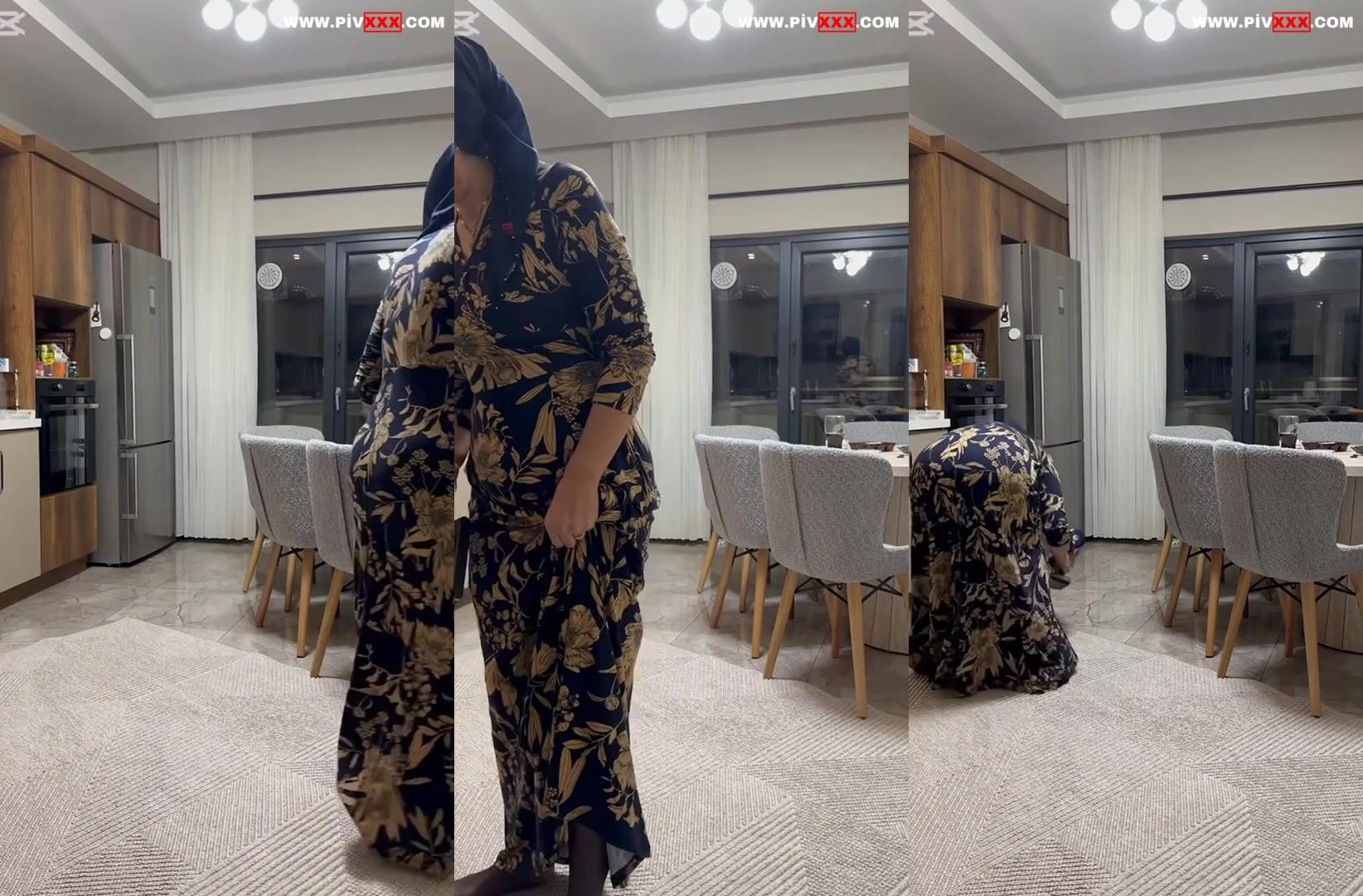 Fatma'nın Süpürgeyle Dansı – Kalçasını Dom Gibi Sallıyor