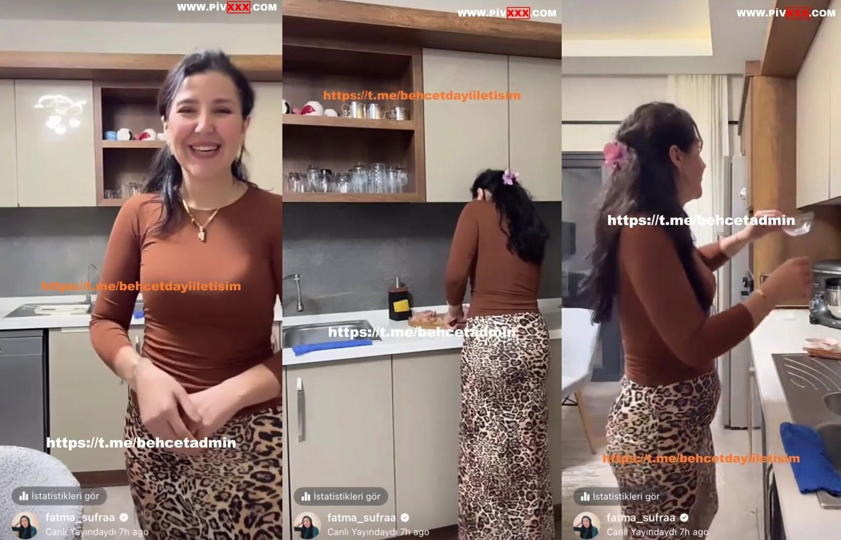 Türbanlı Fatma Evde Yalnızken Kamerayı Açtı!