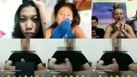 Omegle’de Gizlice Yarrağını Gösterdi – Kızlar Dayanamadı