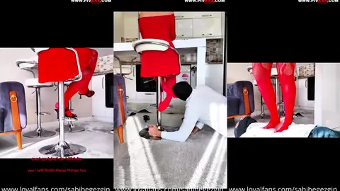 Two office workers come across the office before the office Christmas party